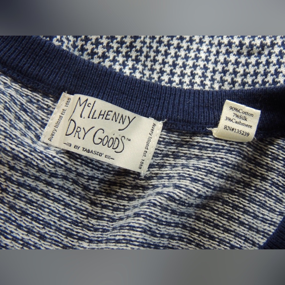 McIlhenny Dry Goods Cotton/Silk/Cashmere Sweater Vest